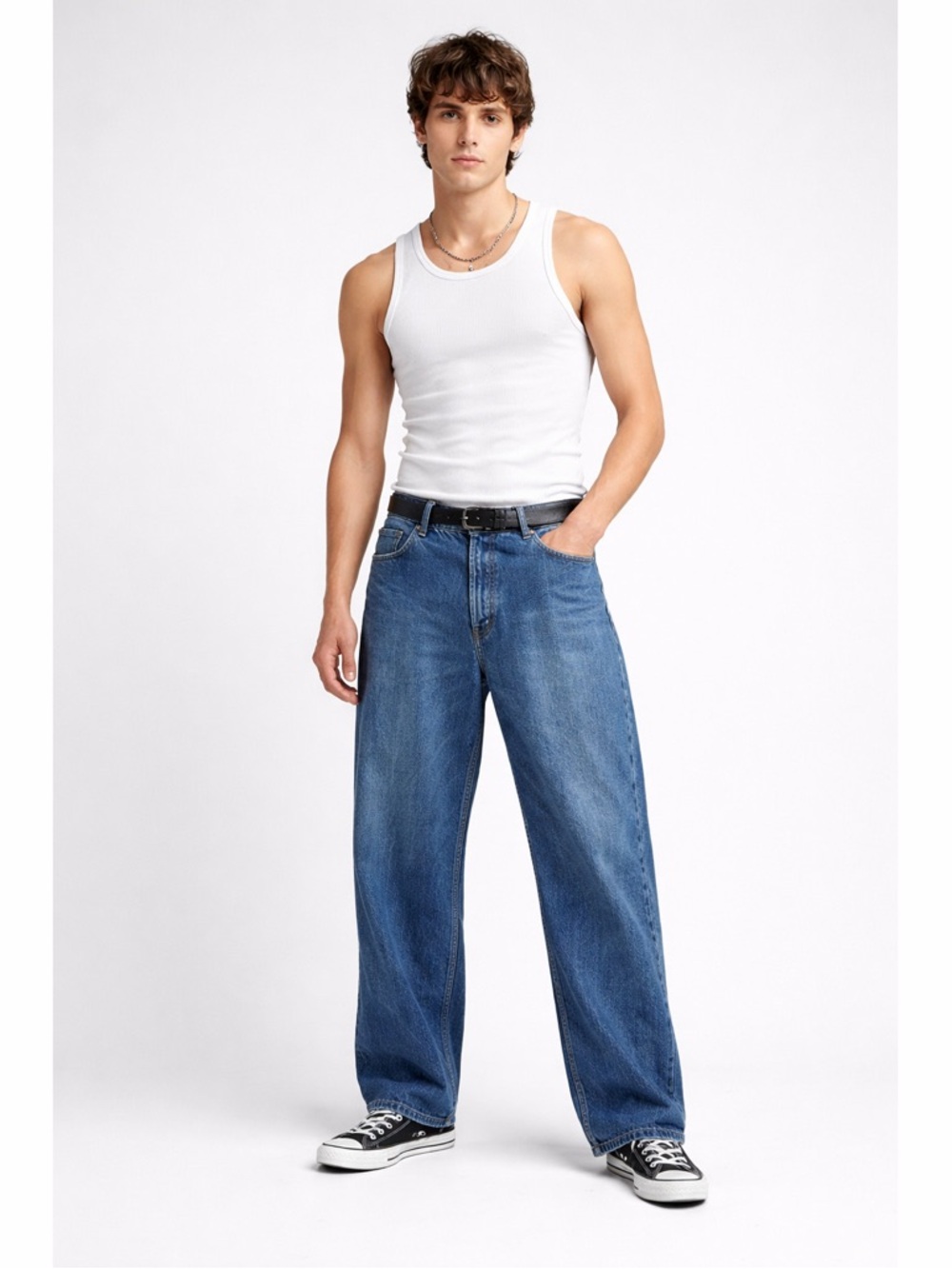 Dare Zip Front Single Button Closure Classic 5 Pocket Design Relaxed Jeans